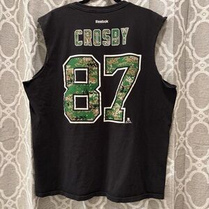 Reebok Sidney Crosby Pittsburgh Penguins Sleeveless Camo TShirt NHL Hockey XXL